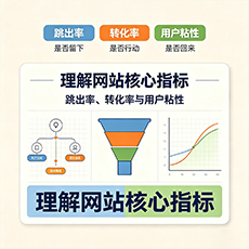 东源建站-理解网站核心指标：跳出率、转化率与用户粘性